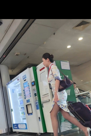 海航灰丝轻熟制服空姐